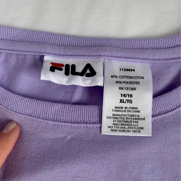 FILA purple kids shirt - Picture 2 of 2